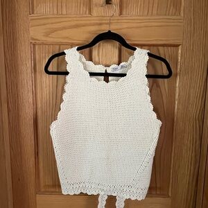Dex Cream Knit Tank Top